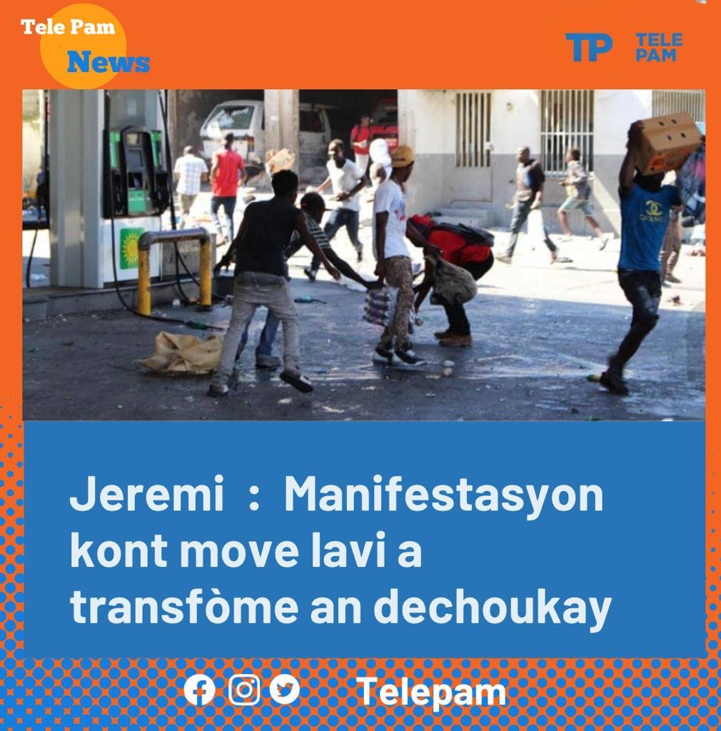 IMG 20220907 WA0052 Jeremi :  Manifestasyon kont move lavi a transfòme an dechoukay