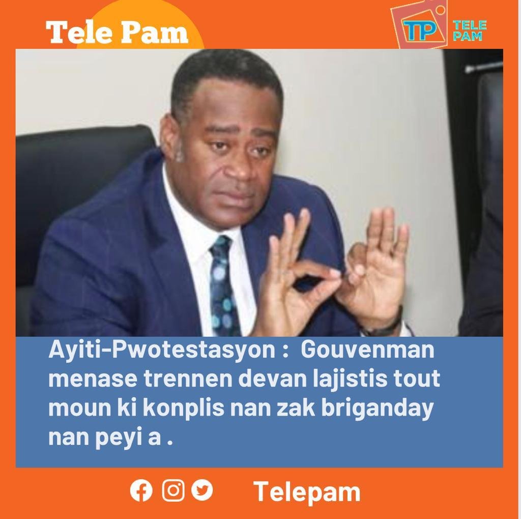 IMG 20220917 WA0007 Ayiti Pwotestasyon :  Gouvenman menase trennen devan lajistis tout moun ki konplis nan zak briganday nan peyi a .