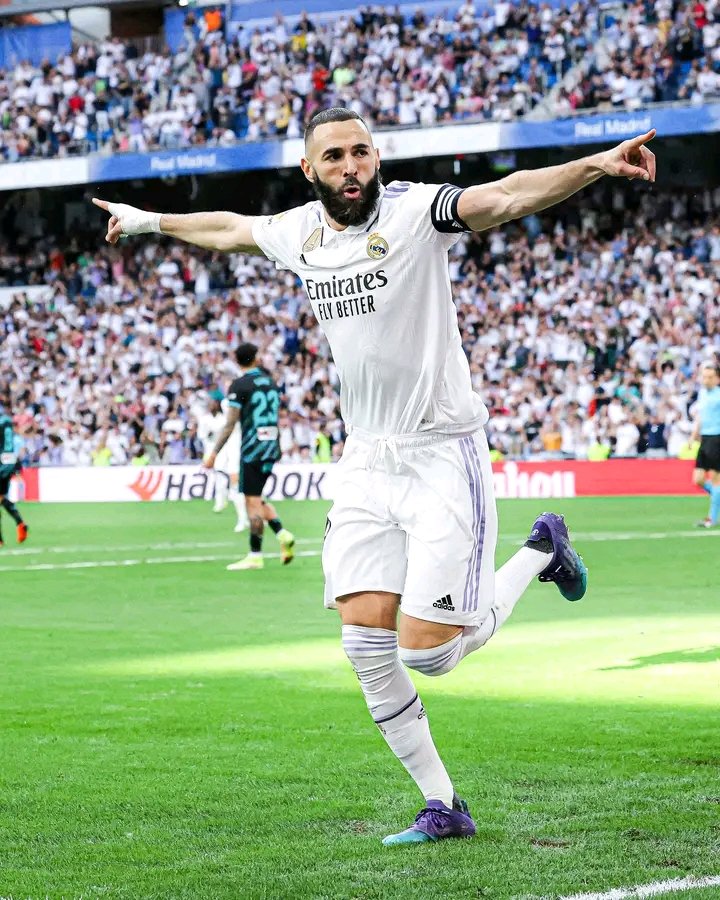 IMG 20230429 WA0022 Foutbòl: Karim Benzema vini katriyèm meyè bitè istwa liga